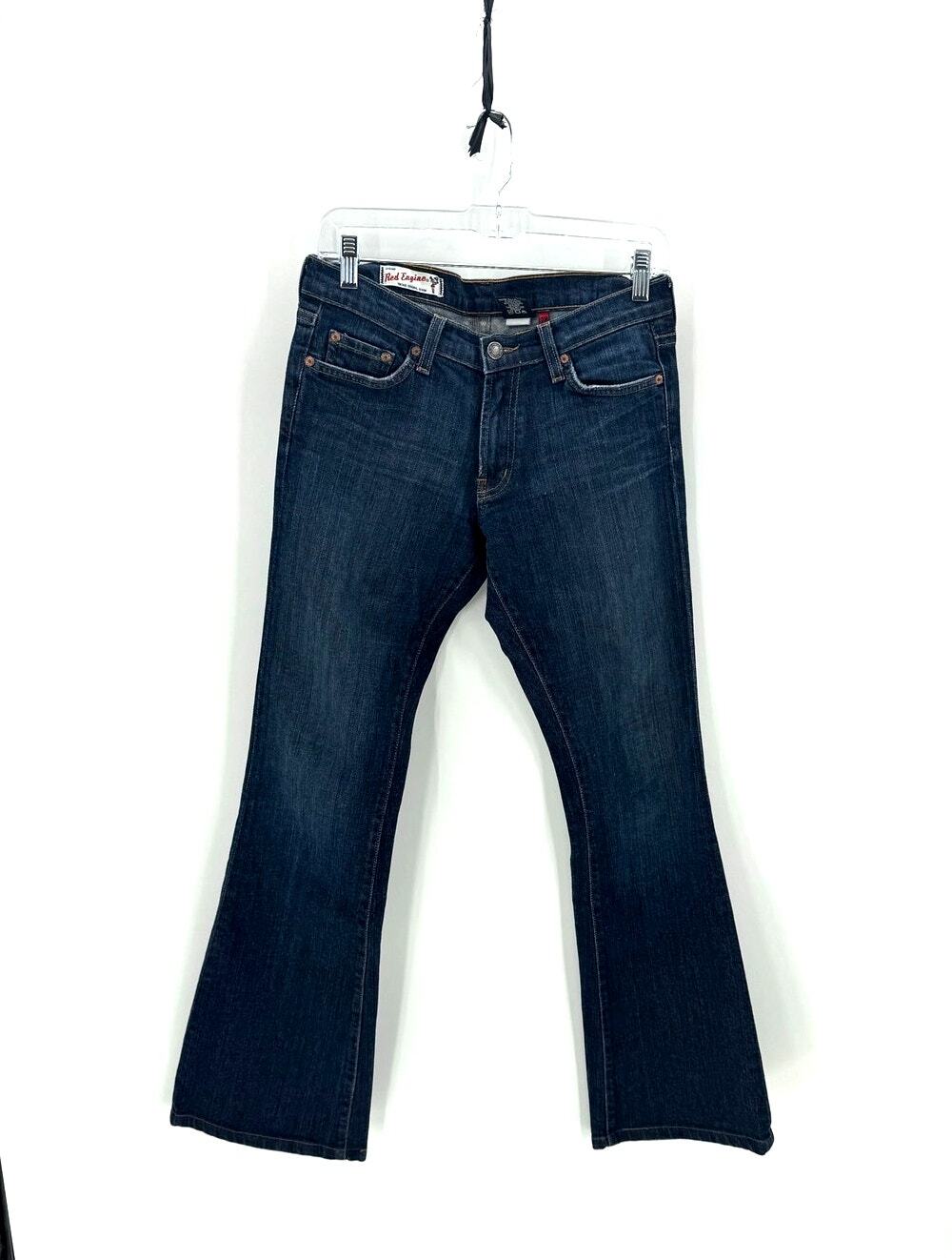 Red Engine Y2K dark wash flare jeans low rise classic five-pocket flare size 28